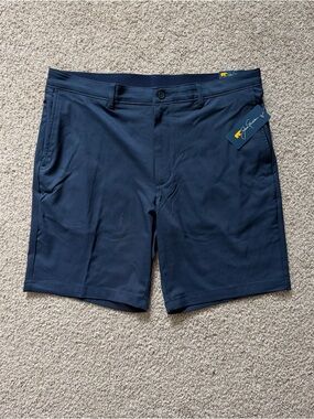 Jack Nicklaus Golf Shorts Mens 36 Blue Performance Stretch UPF 50 NWT